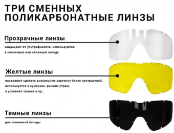 Очки тактические противоосколочные по доступным ценам | Интернет-магазин Русский Витязь